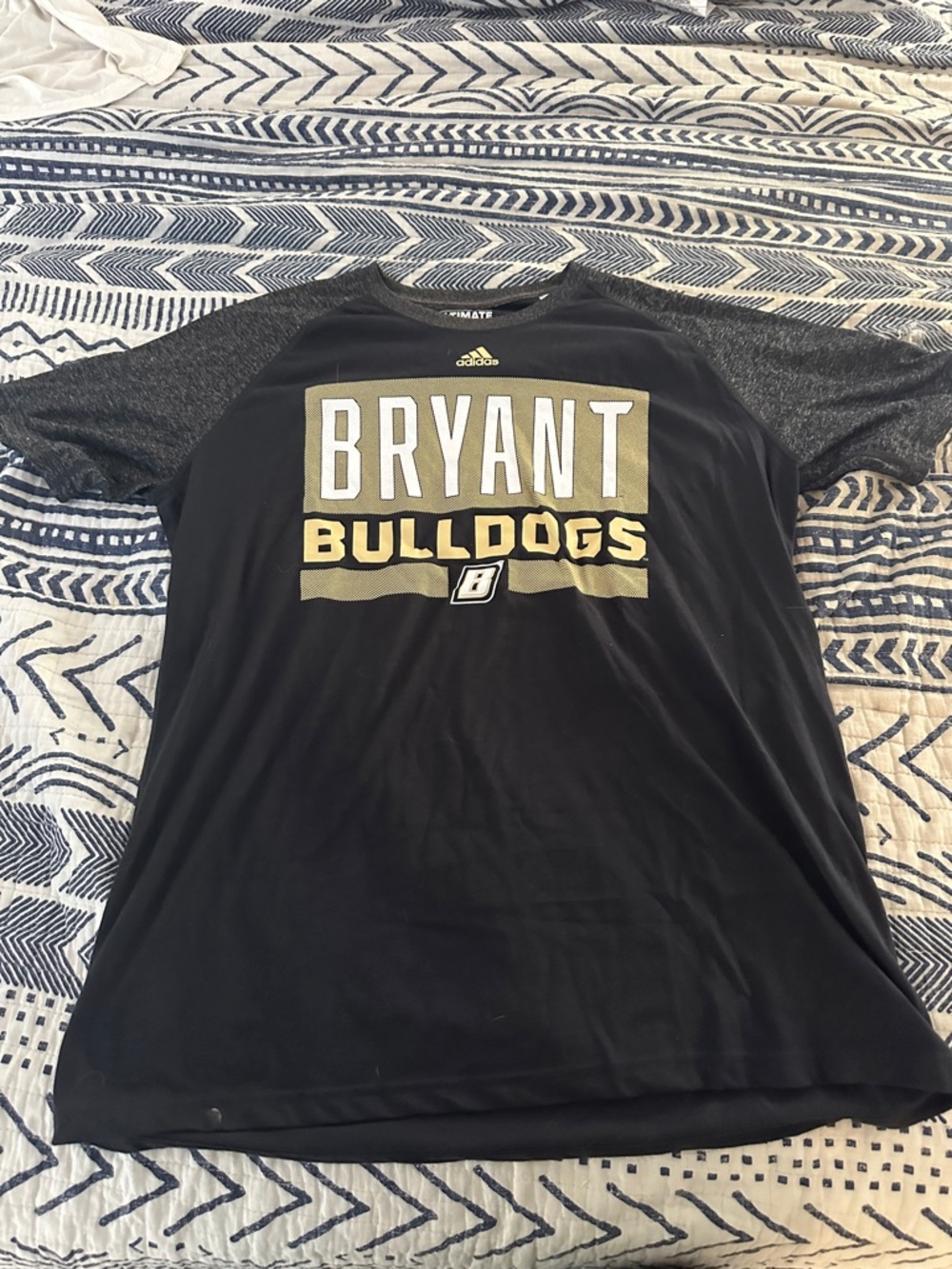 adidas Black & Gold Bryant Bulldogs Graphic Tee